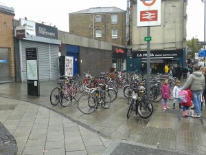 The station bike racks are full on a wet weekend, let alone a sunny weekday. But Labour have no plans to improve conditions.